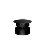 Halvisolert pipehatt m/feieluke ø200 - Norvai